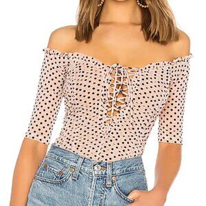 MAJORELLE Selina Bodysuit Polka Dot XS